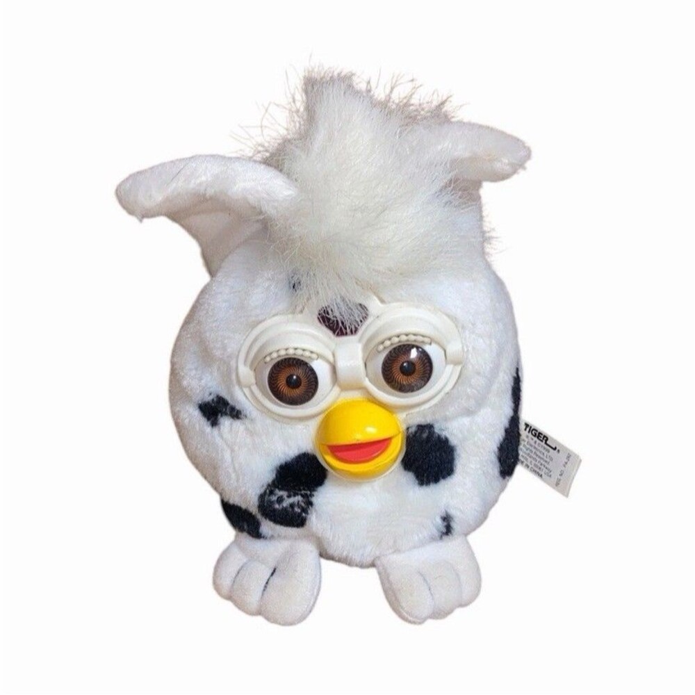 Furby White Plush Toy Figure w/ Orange Beak, 2005, Age Level 4-7, MPN N/A